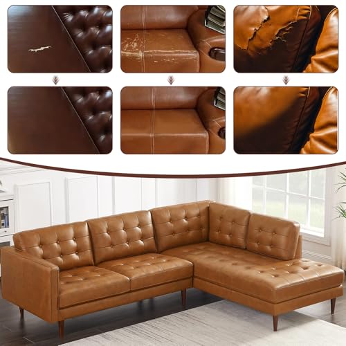 Lederreparatur Creme, 6 Farben Leder Reparatur Set, Lederfarbe Creme, Kunstleder Reparaturset Reparieren, Leder Reparatursätze, Mischbare Lederreparatursets für Sofa, Autositze, Lederjacke, Schuhe