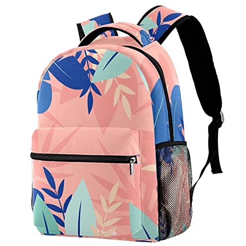 Sac à dos d'école pour homme et femme à motif fleurs rosées multicolore