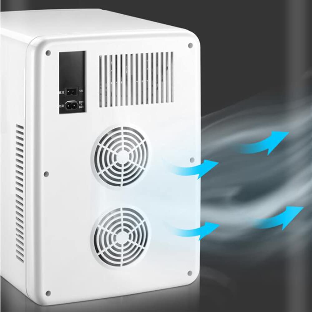 XIAOLIN Mini Frigo 20l / Can Frigorifero Auto Portatile E Scaldatore per Bevande, Cosmetici/Trucco/Skincare, Potenza AC/Dc, per Camera da Letto, Casa, Roulotte, Auto