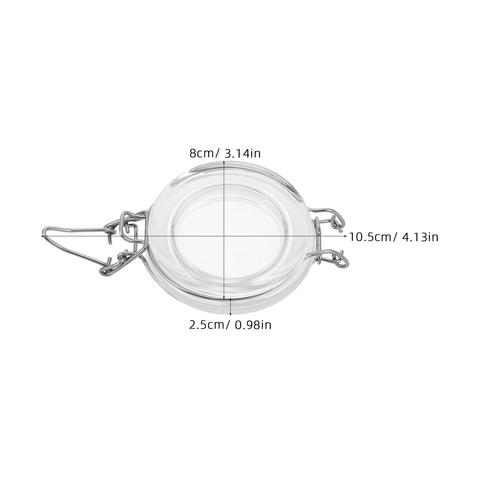 PACKOVE 10 Stück Luftdichte Glasbehälter mit Bügelverschluss Weithals Vorratsdosen aus Glas und Edelstahl 100 370ml zur Aufbewahrung von Mehl und Gewürzen in Vorratskammer