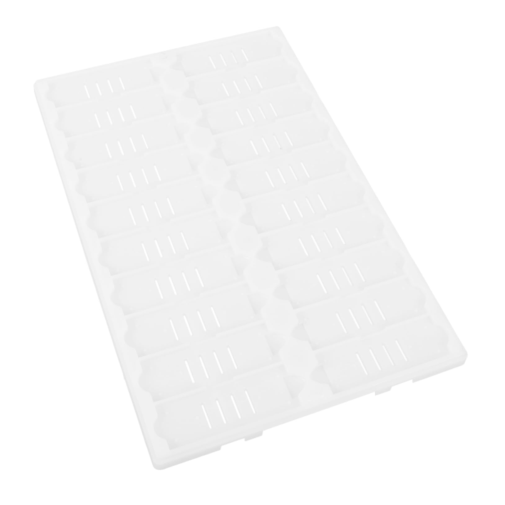 SOLUSTRE White Plastic Microscope Slides Rack Plastic Microscope Slides Staining Holder for Laboratory Laboratory Microscope Slides Tray