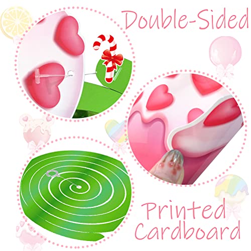 20Pcs Candyland Hanging Swirl Decorations