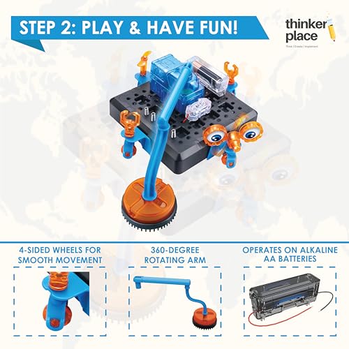 Image of Space Cleaning Robot DIY Kit | Build, Learn & Play | STEM Toy for Kids Age 8+ | Automation Learning Kit with AR Experience | Fun Educational Game