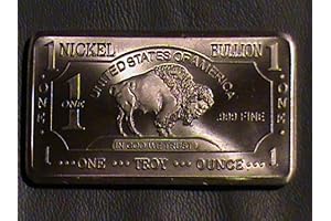 Rare Mint 1oz Troy Ounce Nickel Bullion Bar 999 Pure Fine