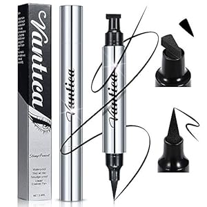 VANTICA Eyeliner stamp 2 Pack Black Liquid Eyeliner Winged Pencil Cat Wingliner Eye liners Pen for Women,Easy to use,Long Lasting,Smudge-proof, No Dipping