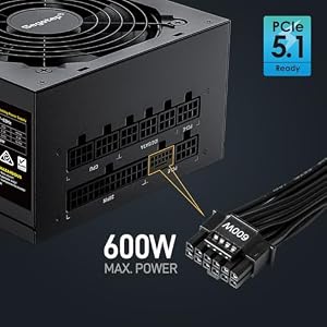 Segotep GM850 850W Power Supply, 80 Plus Gold Certified, PCIe 5.1 & ATX 3.1 — photo 6 of 6