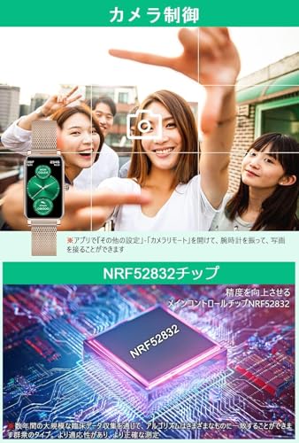 【在庫処分セール】スマートウォッチ レディース【IP68防水＆1.45インチディスプレイ】Bluetooth5.0 活動量計 女性ファッション スマートブレスレット 着信通知 腕時計 Line/Facebook/Ins/Twitter/SMS/アプリ通知 天気予報 歩数計 遠隔撮影 目覚まし時計 アラーム
