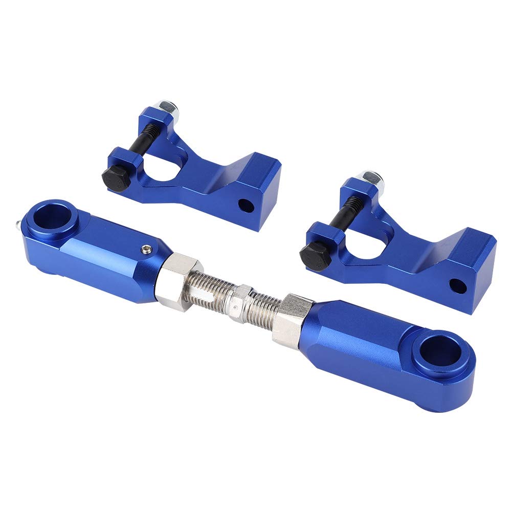KIMISS Kit de Descenso Trasero Delantero, Frenado y Suspensión ATV, Kit de Descenso Trasero Delantero Ajustable ATV Compatible con Raptor 350 660 700Blue (Azul)