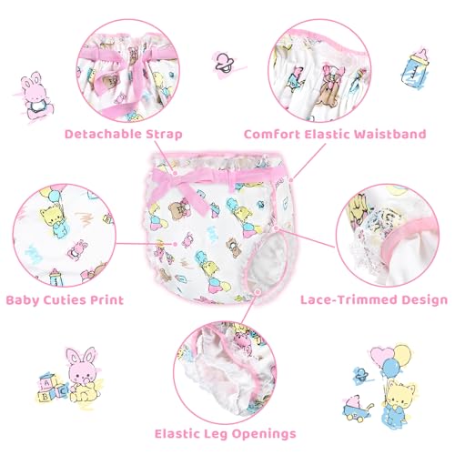 Image of Littleforbig Silky Adult Ribbon Omutsu Diaper Wrap Cover Washable Adjustable Reusable Waterproof - Baby Cuties