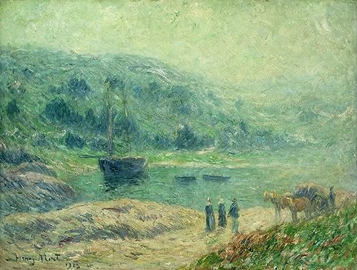 Poster une crique en Bretagne Henry Moret toile de decoration murale 58x90