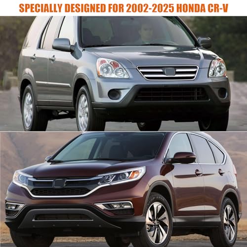 Image of Waterproof Car Cover Compatible with 2002-2025 Honda CR-V, Black Car Cover with Inner Cotton & Safety Lock for Snow Rain Dust Hail Sun Protection