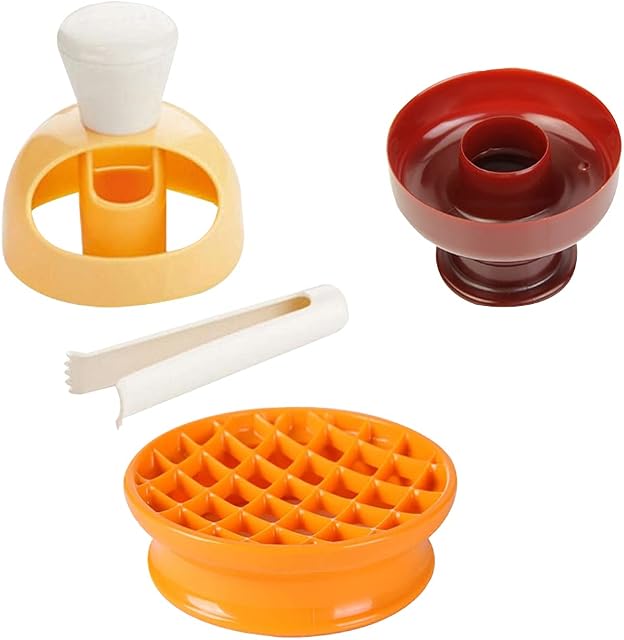 Donut Cake Mould, Simuer 3 Pack DIY Doughnut Fried Donut Maker Cutter Biscuit Stamp Mould Desserts Bread Cutter Maker Mold Kitchen Baking Tool
