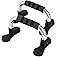 QWORK Steel Push Up Handles for Floor, Portable Push Up Stands with Non-Slip Grip, Angled Incline
