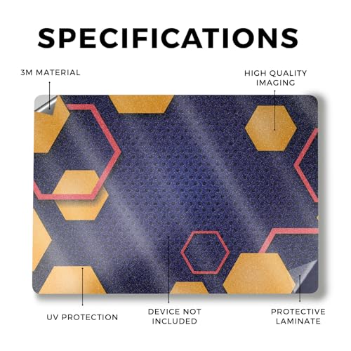 Image of Glossy Glitter Laptop Skin Compatible with Alienware M18 R2 (2024) - Complimentary Hex - Premium 3M Vinyl Protective Wrap Decal Cover - Easy to Apply | Crafted in The USA by MightySkins
