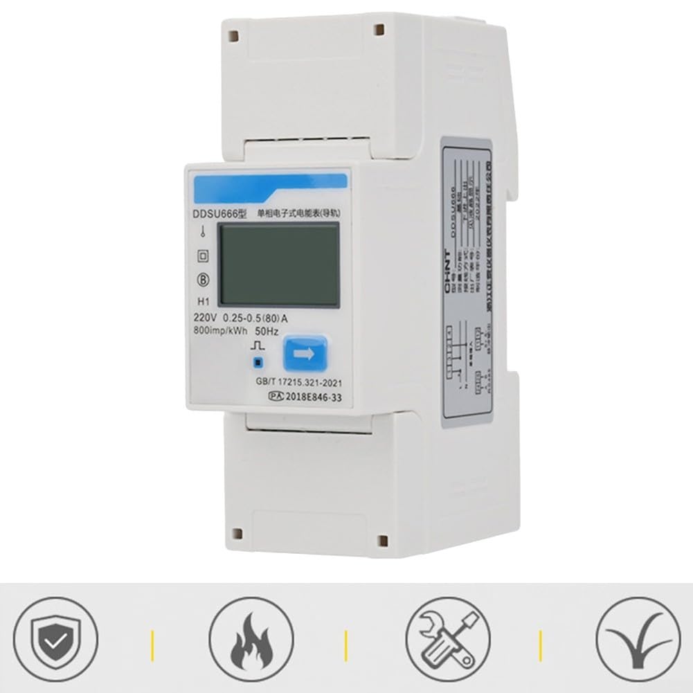 Smart Energy Meter, DDSU666, contatore di corrente elettrica monofase, DIN RS485, misuratore di corrente elettrica, per fatturazione fotovoltaico ed elettricità