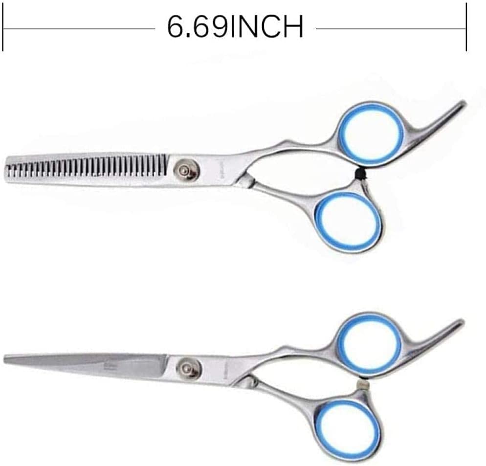 Ciseaux de coupe de cheveux contre les pointes fourchues avec kit de coiffure complet