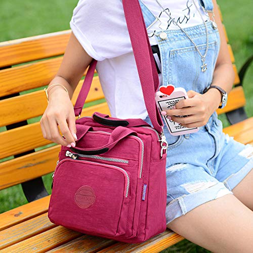 Nylon Crossbody Bag for Women Fashion Shoulder Bag Purse with Adjustable Strap2