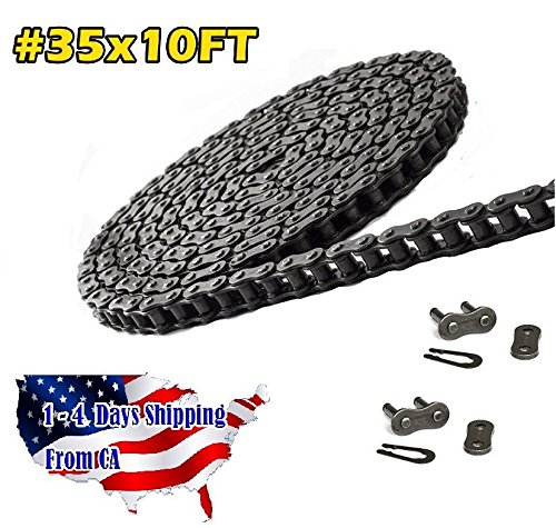 35 Roller Chain 10 Feet with 2 Connecting Links