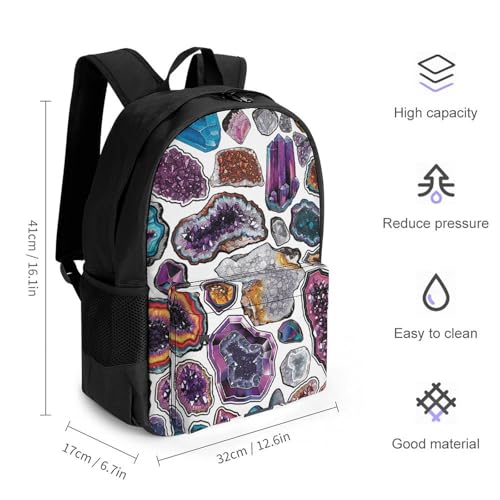 Backpacks for Women Travel Backpack Geodes And Rocks Casual Daypack Hiking Backpack Laptop Bag for Men2
