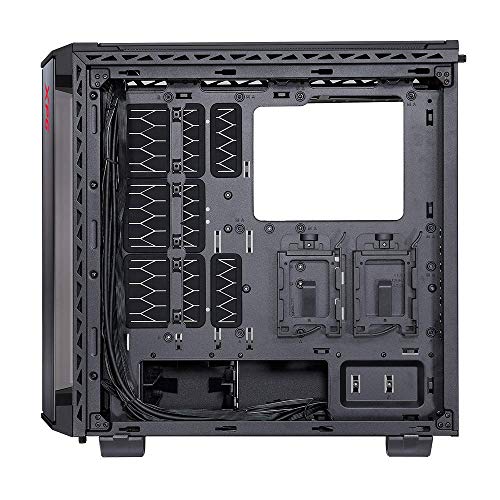 ADATA BATTLECRUISER Super Mid-Tower PC Chassis, Metal Construction with Glass Panels, Air-Flow Cooling, Modular Tool-Less, Dust-Filter, I/O USB Ports, Black - Case PC - Immagine 2