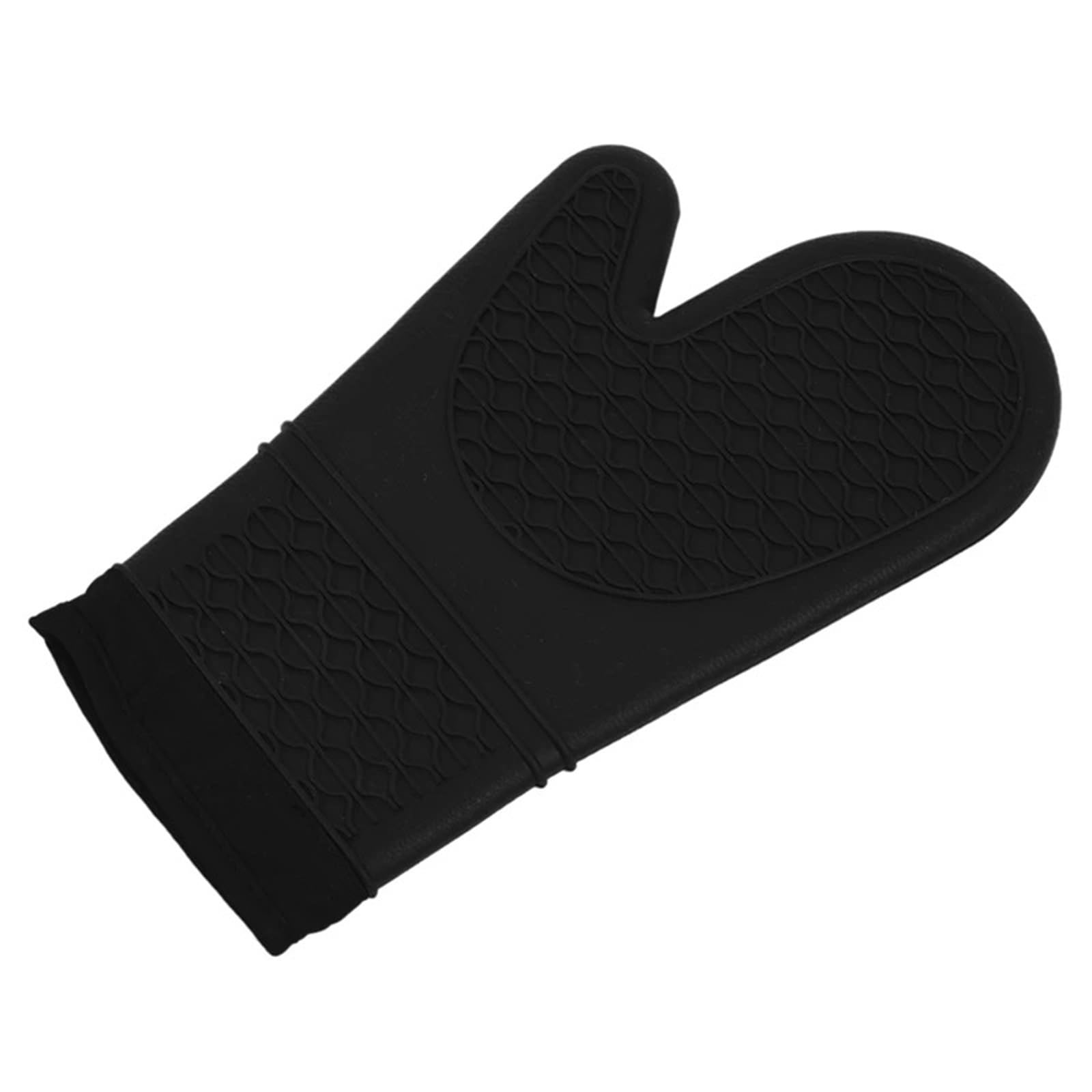 Guantes de Cocina Resistentes los Mitones del Horno silicón, Resistencia térmica Segura Las esteras salvamanteles Contador la para Hornear, Parrilla, Cocina