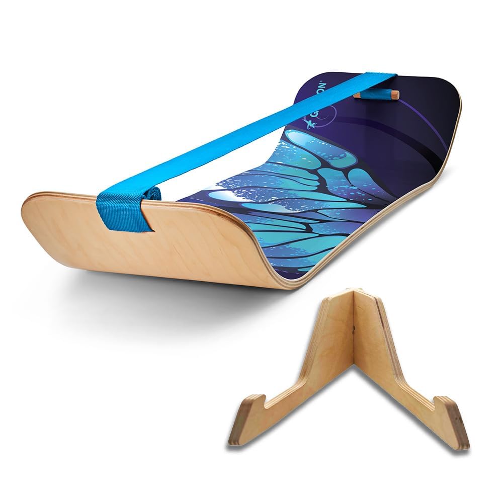 GIBBON SlackBoard, Balance Board Kids &amp; Adults, Slackline Balance Trainer