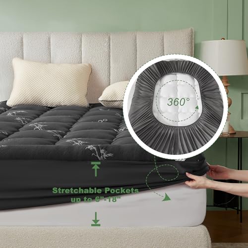 40% Off BEDLORE Queen Bamboo Mattress Topper for Back Pain Relief - Image 6