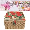 Sewing Basket Large Capacity Lightweight Portable Sewing Storage Box with Removable Tray, NOENNULLpbwnmxdi84