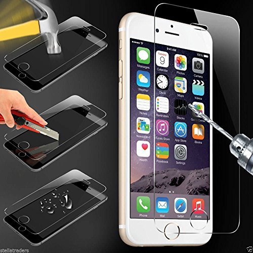 Coolcase Verre Trempéécran protège pour Iphone 6 Plus Premium Transparent Cristal - industrie-haute 9H Dureté - 0,28 mm Cover