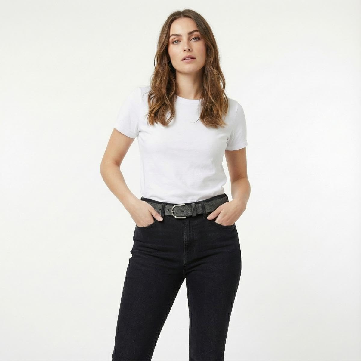 BELTINGER Damen-Gürtel aus weichem Vollrindleder Vintage-Look 3 cm | Leder-Gürtel für Damen 30mm | Schmaler Gürtel Used-Look