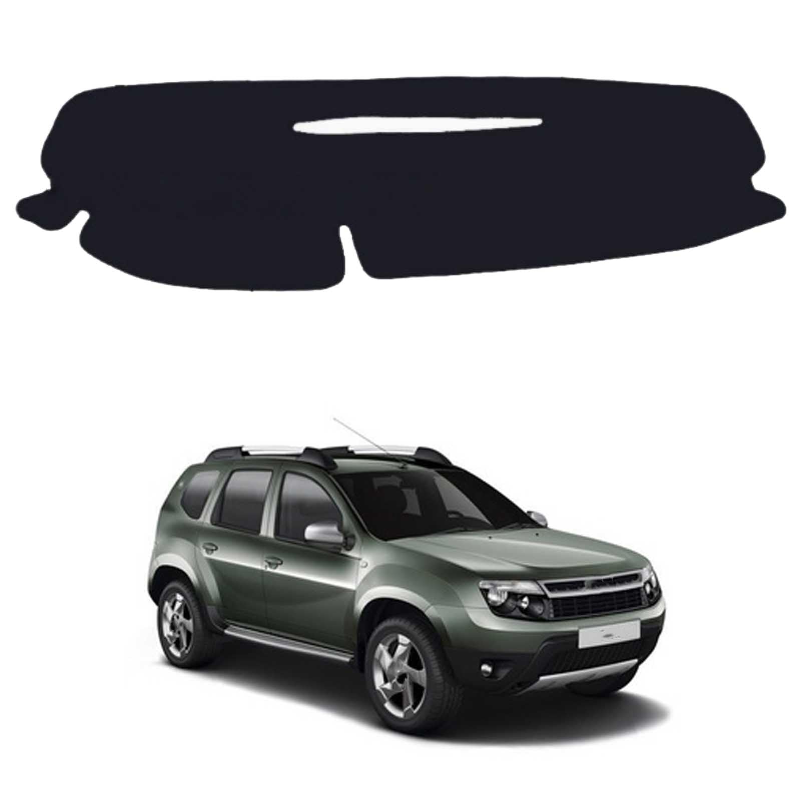 Pokrywa deski rozdzielczej samochodu dla Dacia Duster 2011 RHD mata antypoślizgowa osłona przeciwsłoneczna dywanik konsola środkowa czarne akcesoria
