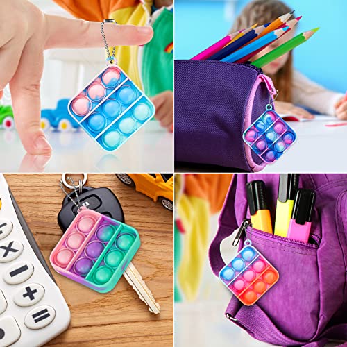 Image of Pop Fidget Toys Bulk Its Party Favors for Kids 4-8 8-12, 30PCS Mini Pop Keychain It Fidgets Toy Pack for Classroom Prizes Stocking Stuffers for Kids Carnival Prizes Birthday Goodie Bag Stuffers