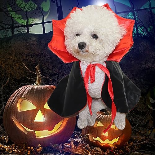 Disfraz para perro Capa Vampiro Halloween Talla L miniatura 6