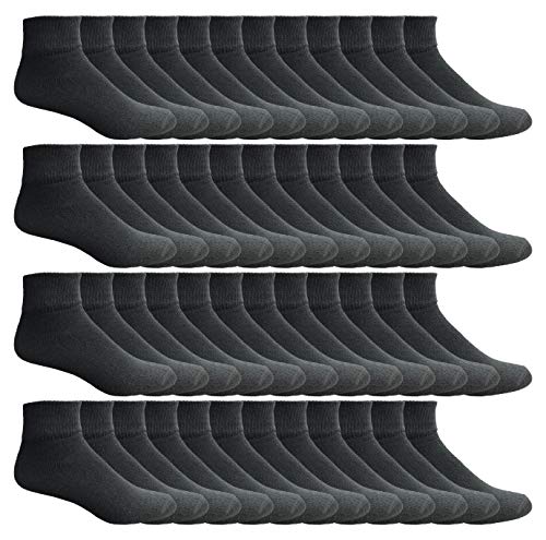 Yacht & Smith 60 Pack Mens Ankle Sock Wholesale Bulk Pack Athletic Sports Socks, by SOCKS'NBULK