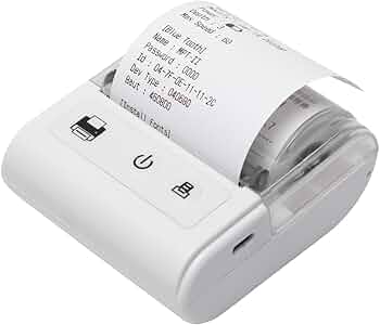 Amazon.co.jp: ポータブル ミニ サーマル レシート プリンター USB