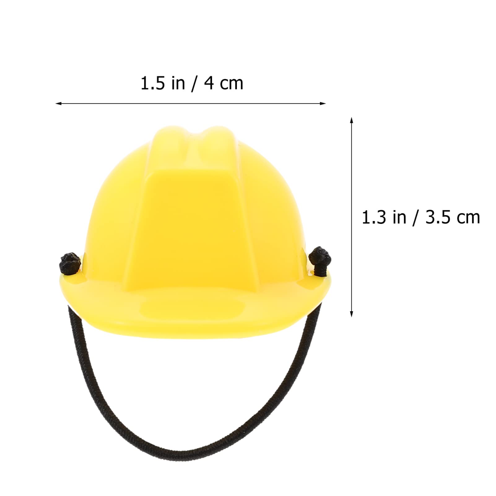 Mini Cute Pet Hat 2pcs Pet Snake Hats with Chin Strap Mini Plastic Helmet Hats Tiny Pet Hat for Ball Python Christmas Costume DIY Doll Crafts Lollipop White Yellow