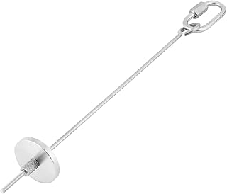 Oumefar Stainless Steel Bird Food Holder Parrot Food Skewer Parrot Fruit Stick Holder Feed Treating Tool for Bird Parrots(L)