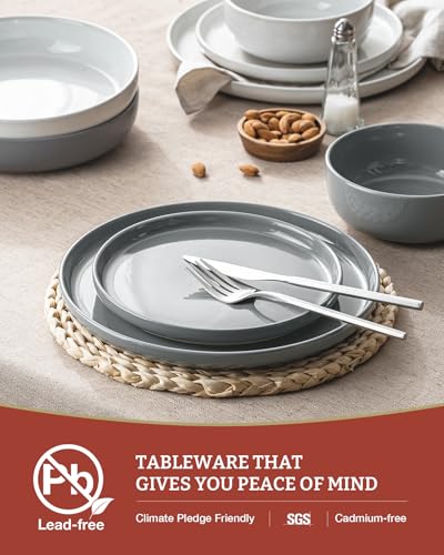 Service de table grès 12 pièces Famiware Milkyway vaisselle 4 personnes - 6