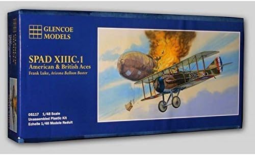Glencoe Models 1:48 Scale Spad XIIIC.1 with Decals for French and Italian Aces