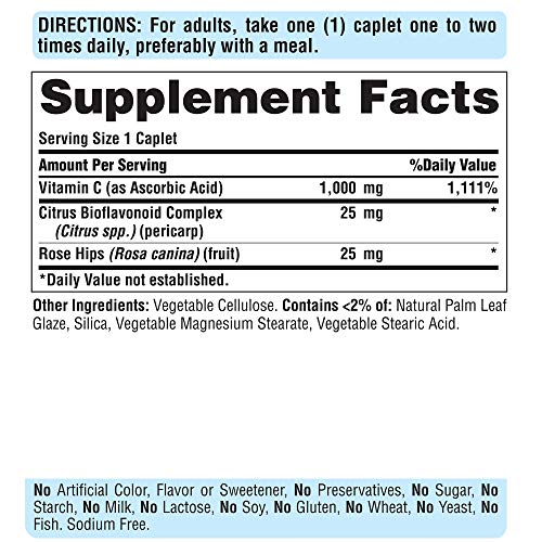 Puritan's Pride Vitamin C 1000Mg With Rose Hips For Immune Supports By Puritan's Pride To Support A Healthy Immune System 250 Caplets #TOP1