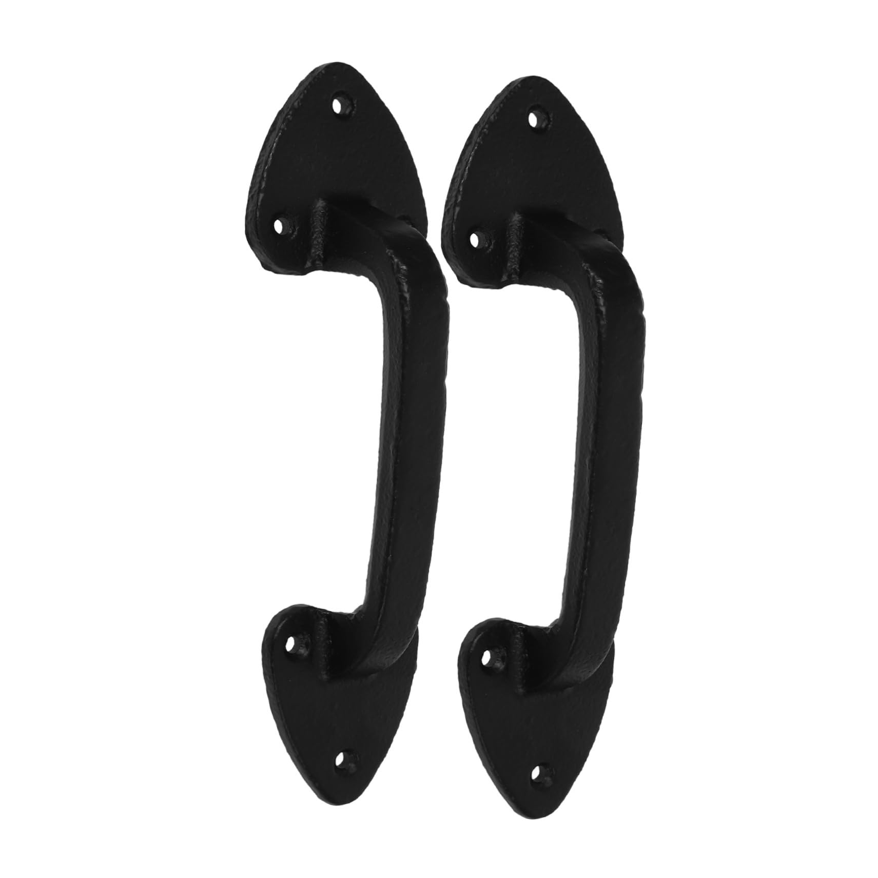 Poignée de porte noir pour grange facile à installer sur clôtures et bois usé