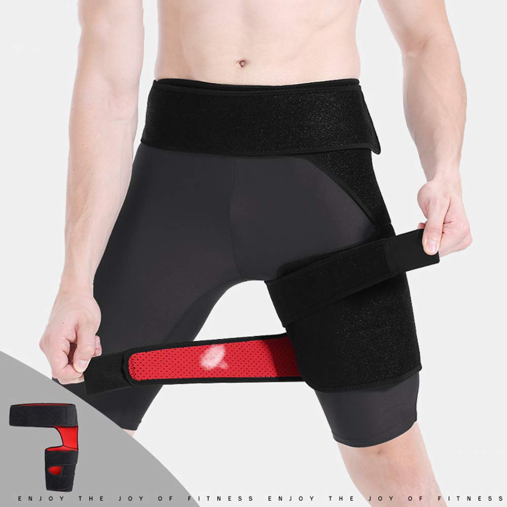 Buy Groin and Hip Support Adjustable Compression Wrap Groin Support Bandage for Nerve Pain