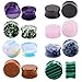 Produktbild No Brand® Exquisite 8 Paar Ohrstöpsel, Naturstein, Antiallergisch, Piercing-Set für Damen und Herren von 6 mm bis 16 mm 12mm