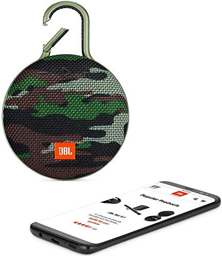 Image of JBL Clip 3 by Harman Ultra-Portable Wireless Bluetooth Speaker with Mic (Camo)