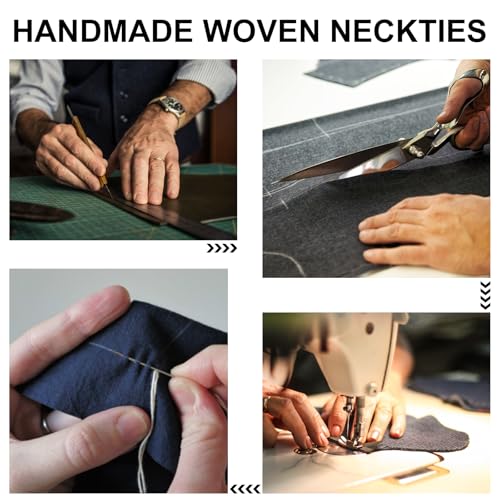 URAQT Satijnen stropdas voor heren, elegante stropdas 5 cm voor heren, klassieke bruiloftsstropdas voor kantoor of feestelijke evenementen - Afbeelding 5