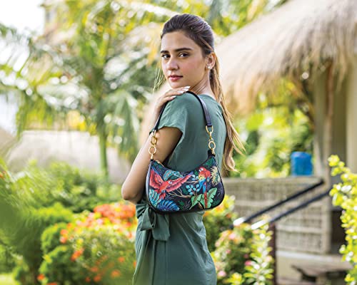 Image of Anuschka Women's Original Hand-Painted Genuine Leather Small Convertible Hobo