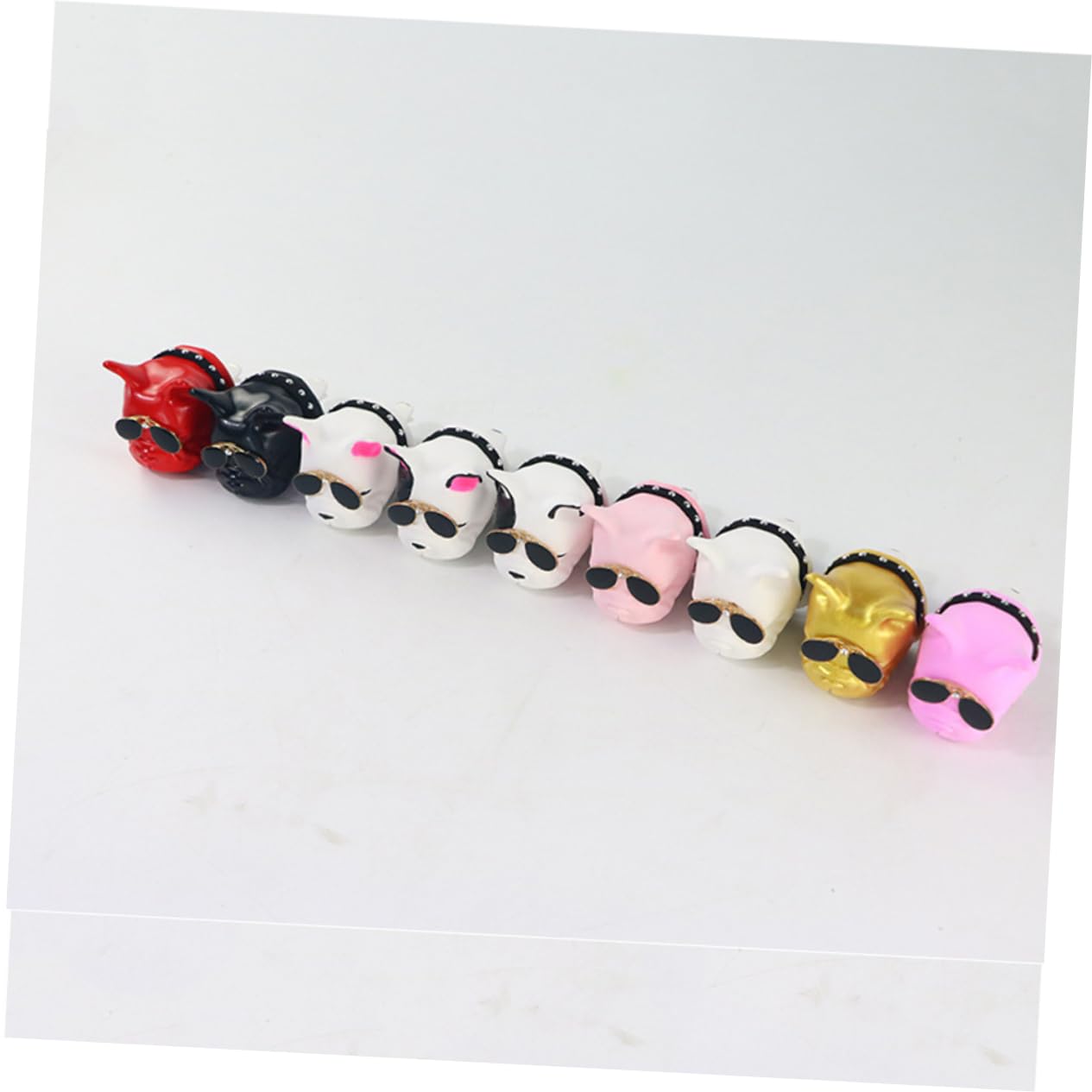 ibasenice 4 Stück Diffusorclip Duft Ätherischer Öle Im Auto Auto-duftdiffusor-entlüftungsclip Haustier Miniatur Auto Clips Autoclip Aromatherapie Weiß Französischer