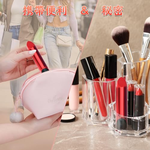 【女王の秘密·口紅型バイブ】バイブ 小型ローター 電動 レーター ミニローター 9種類激震 強力モーター 静音 女性用 潮吹き クリ責め Gスポット 外出調教 防水 LED液晶ディスプレイ USB充電式 初心者 シンプルローター 携帯便利 人気 プレゼント用 大人のおもちゃ ブラインドボックス 口紅型 - 画像5