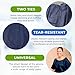 AMZ Medical Supply Navy Blue Disposable Isolation Gown, X-Large. Pack of 10 Disposable Gowns Medical 45 Inch Long. 50 GSM Polypropylene Isolation Gowns with Long Sleeves, Neck and Waist Ties