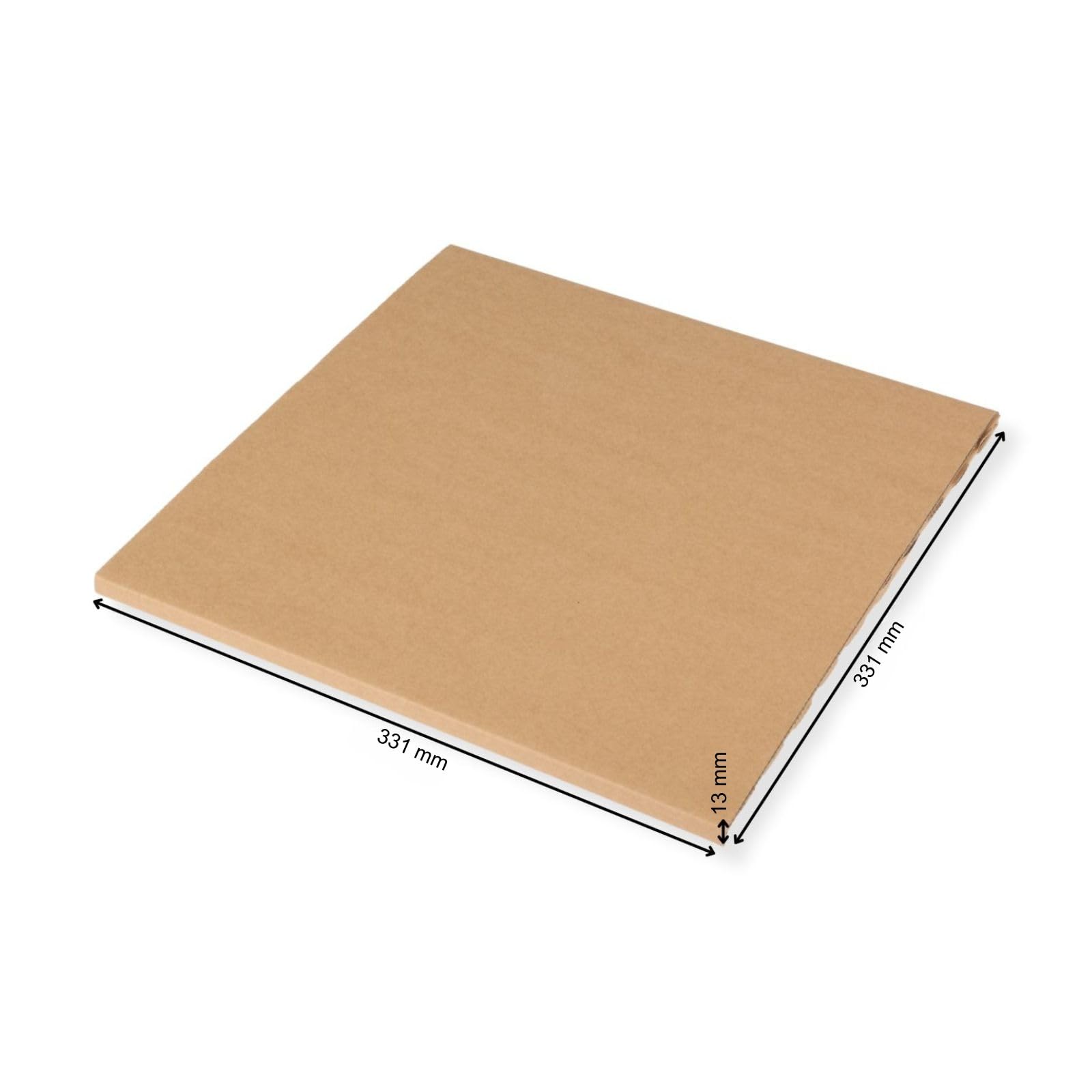 200 St. Deluxe Versandkartons für eine LP Schallplatte 325x325x4 mm Kartonage für Vinyl LP Maxi 12 Zoll extra stark